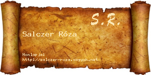 Salczer Róza névjegykártya
